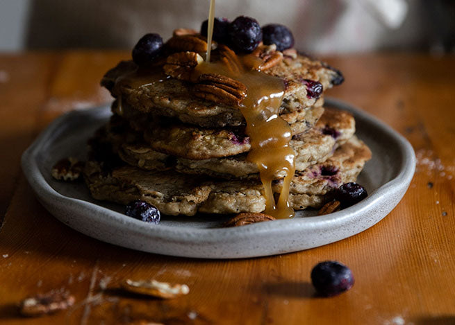 Sourdough Oatmeal Pancakes