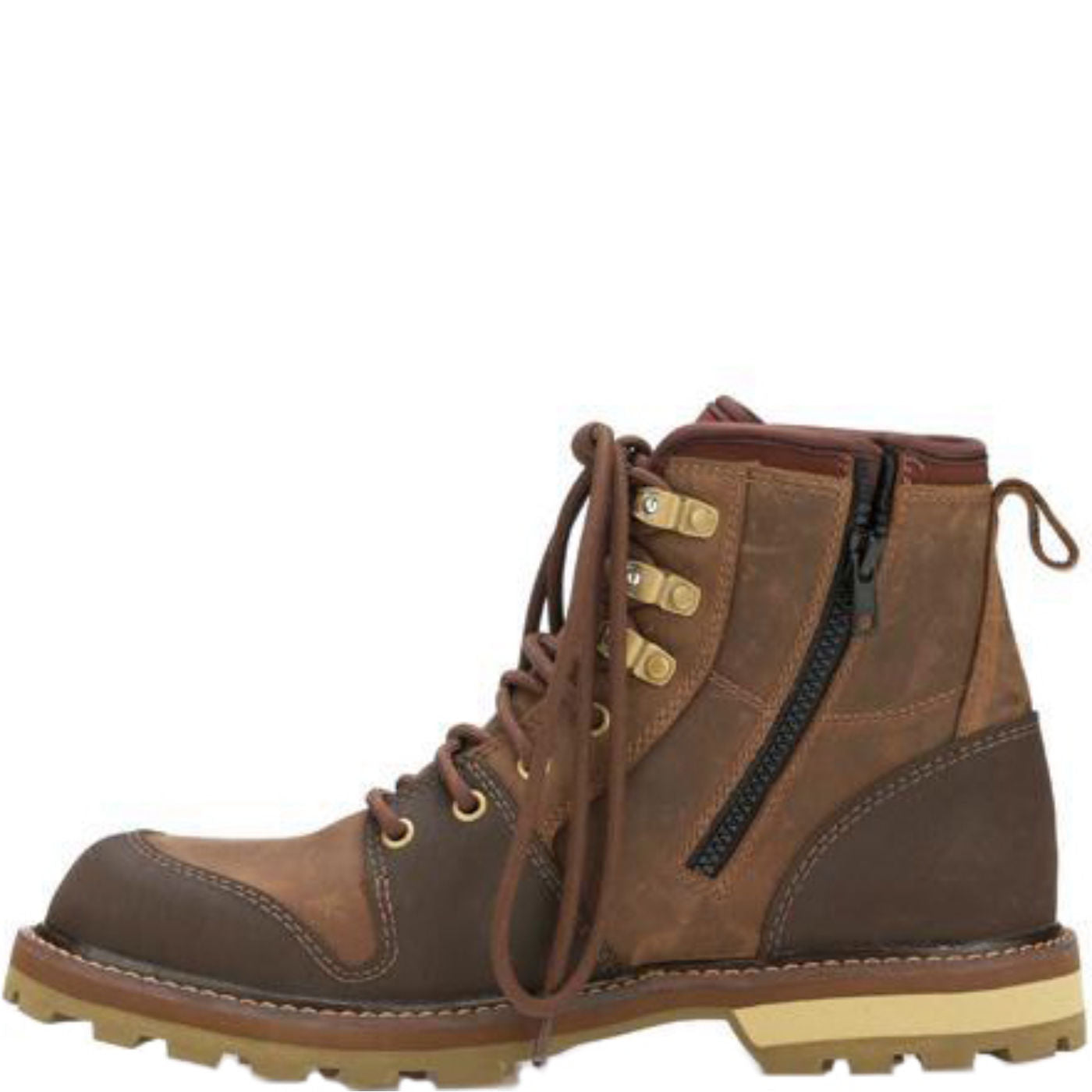 Men's Leather Lineman Lace Up Boot - profile
