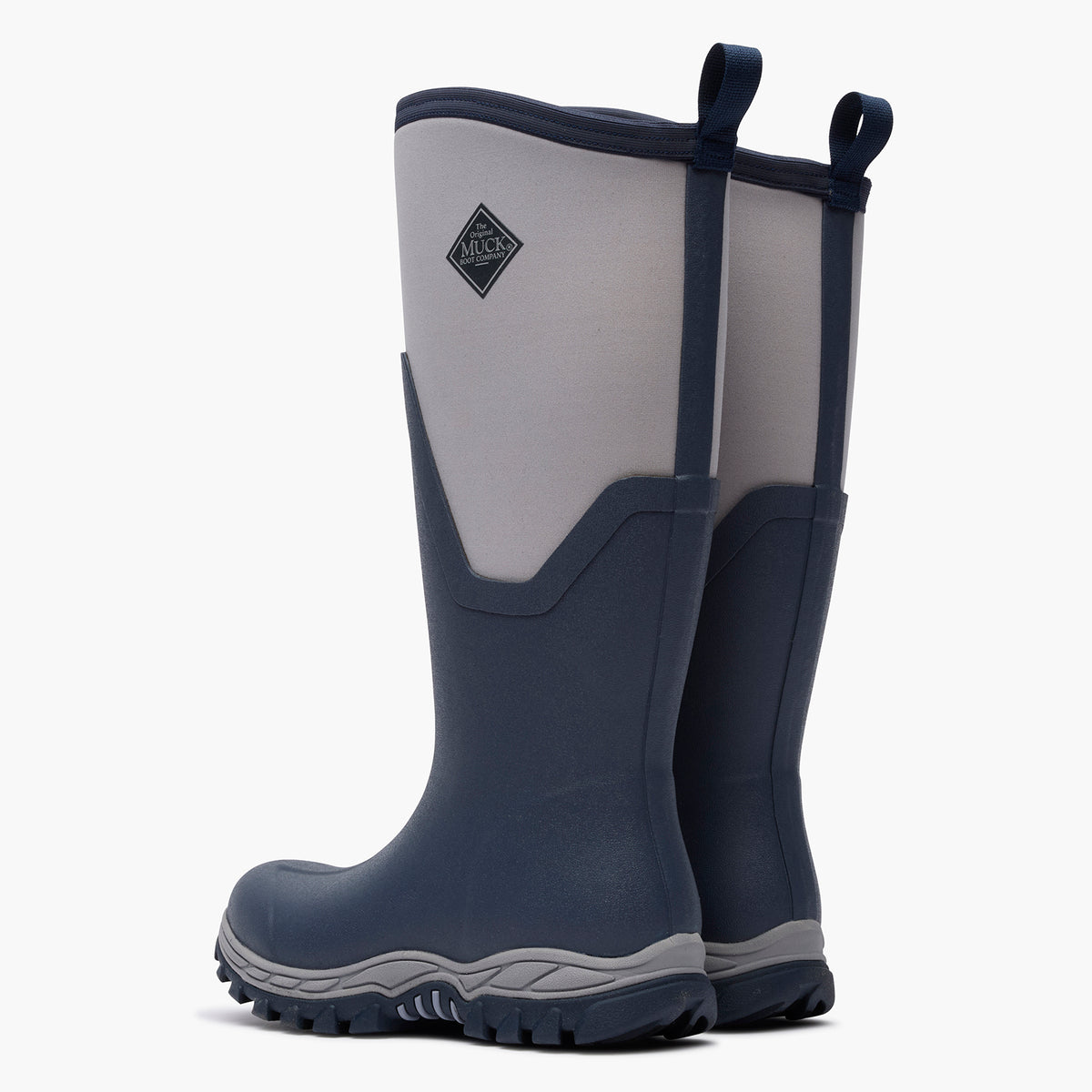 SKU: MAS17W20 — Arctic Sport II Women's 17" Insulated Tall Boot (Backside view of Black insulated tall boot on a grey background)