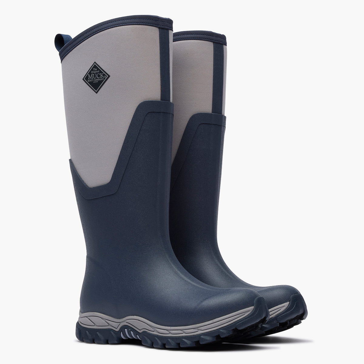 SKU: MAS17W20 — Arctic Sport II Women's 17" Insulated Tall Boot (Pair of Black insulated tall boots on a 3/4 angle on a grey background)