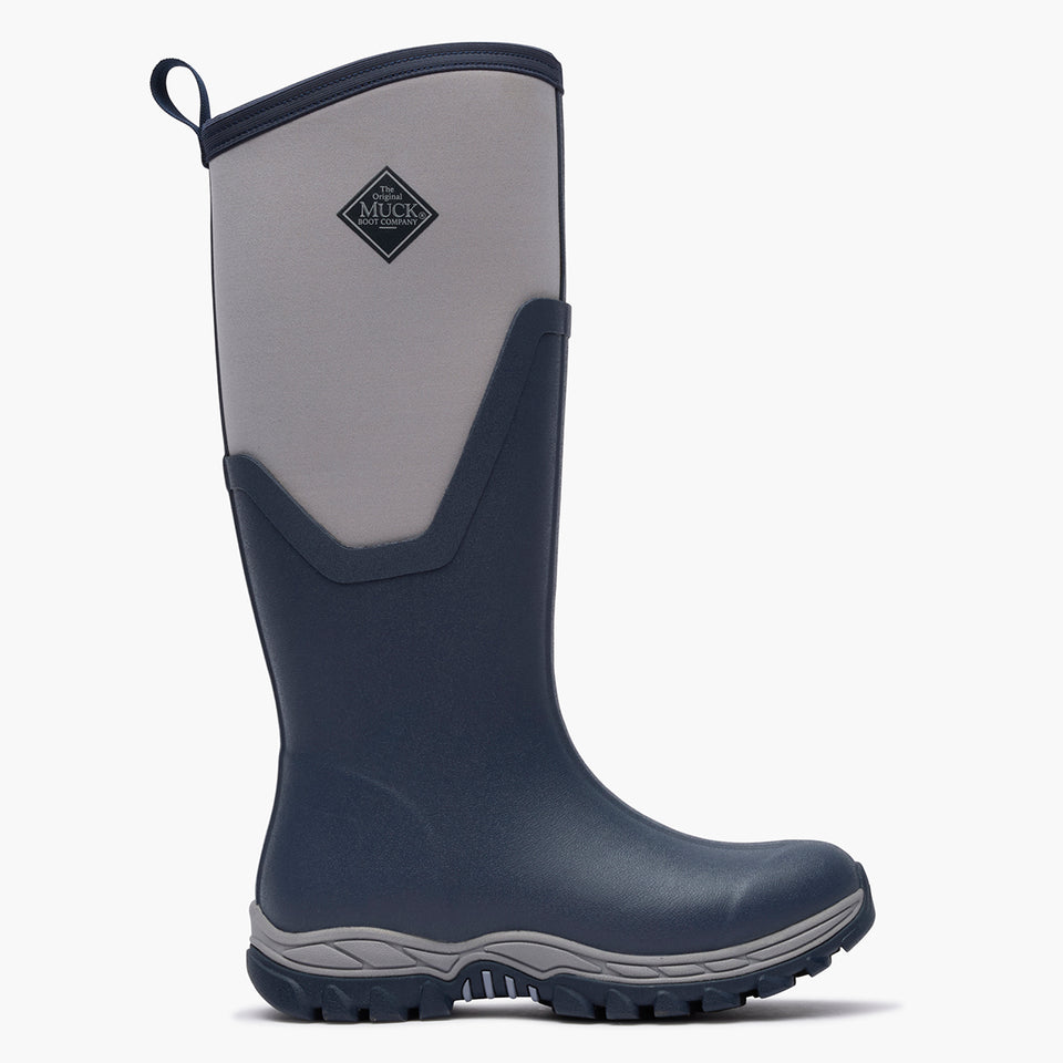 SKU: MAS17W20 — Arctic Sport II Women's 17" Insulated Tall Boot (Right side view of Black insulated tall boot on a grey background)
