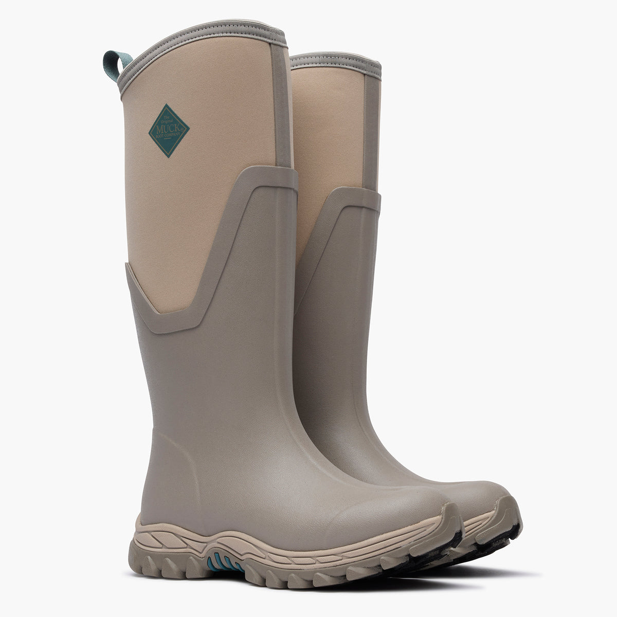 SKU: MAS17W30 — Arctic Sport II Women's 17" Insulated Tall Boot (Pair of Black insulated tall boots on a 3/4 angle on a grey background)