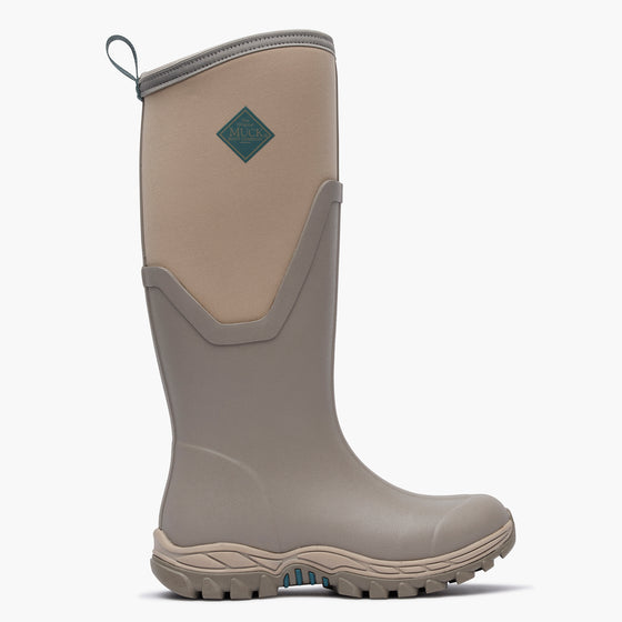 SKU: MAS17W30 — Arctic Sport II Women's 17" Insulated Tall Boot (Right side view of Black insulated tall boot on a grey background)