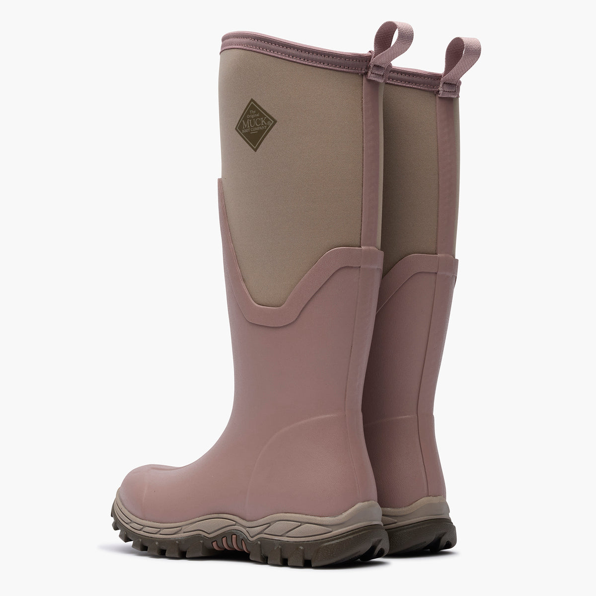 SKU: MAS17W60 — Arctic Sport II Women's 17" Insulated Tall Boot (Backside view of Black insulated tall boot on a grey background)