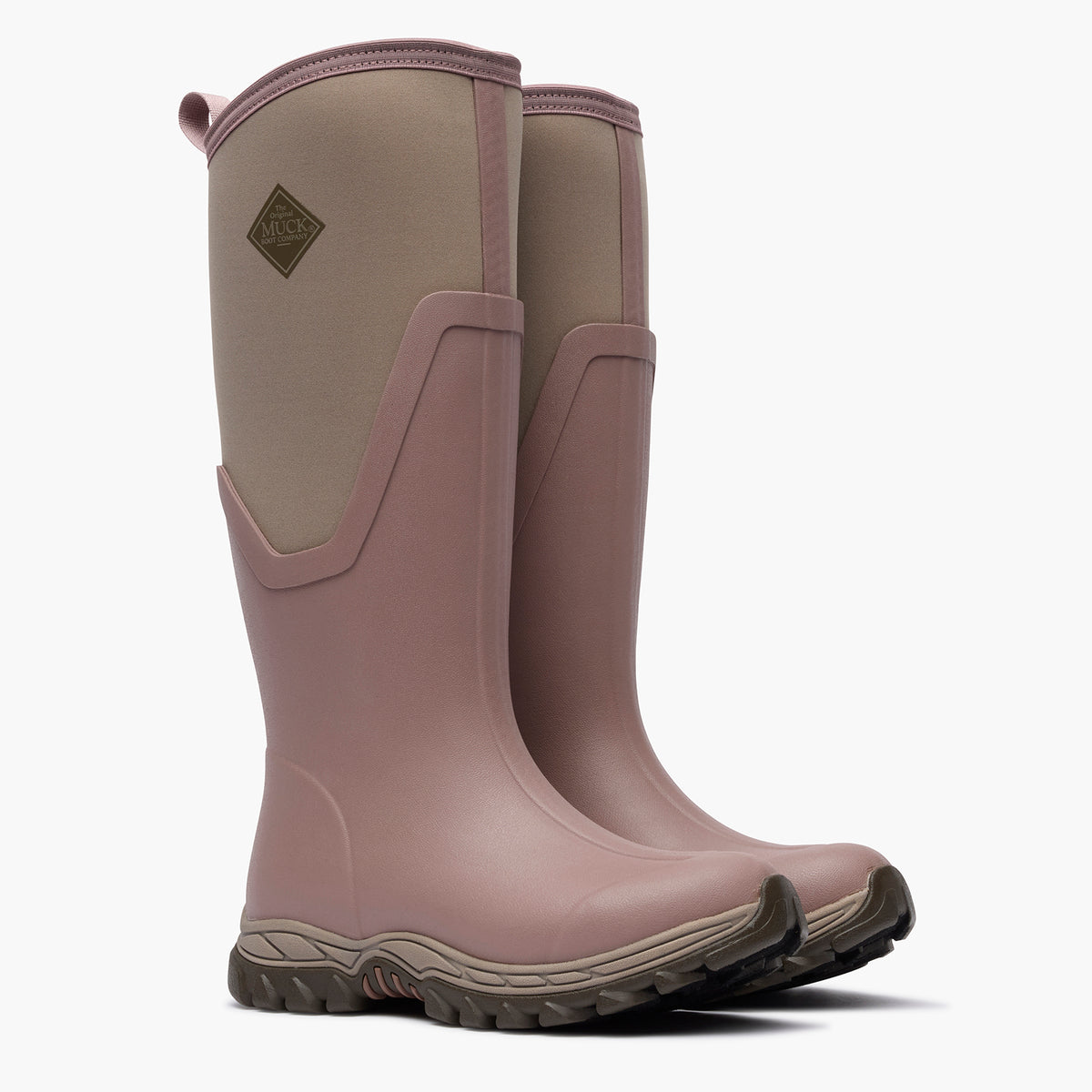 SKU: MAS17W60 — Arctic Sport II Women's 17" Insulated Tall Boot (Pair of Black insulated tall boots on a 3/4 angle on a grey background)