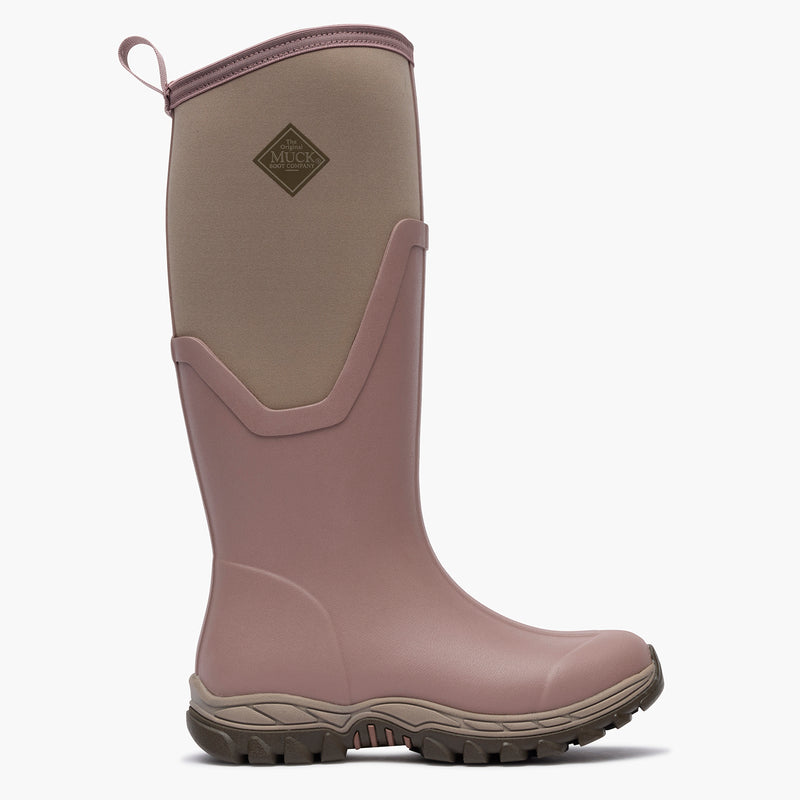 SKU: MAS17W60 — Arctic Sport II Women's 17" Insulated Tall Boot (Right side view of Black insulated tall boot on a grey background)
