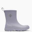 Gray rubber boot with Muck Boot Company logo on a white background