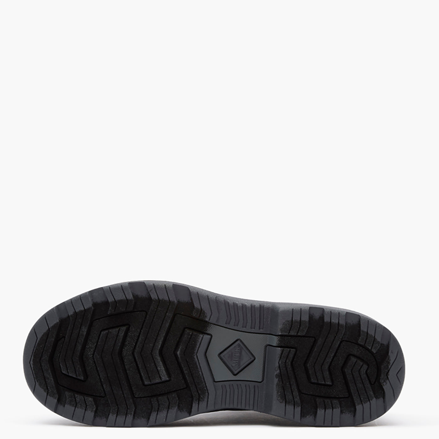 Black sole of a shoe on a white background
