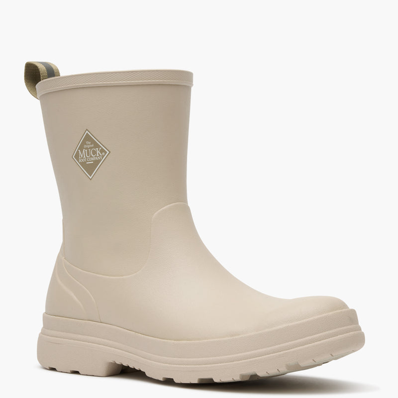 Rainscape Women's 8" Waterproof Rubber Boot in Sand MRS08W80 quarter angle 