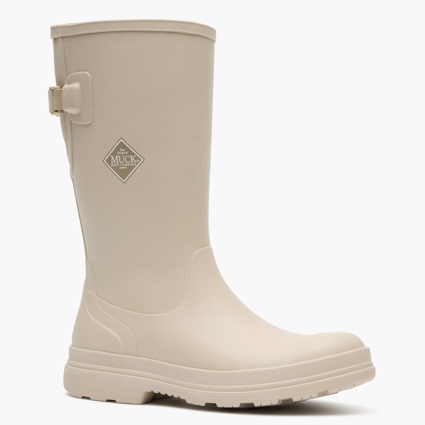 Rainscape Women's 12" Waterproof Rubber Boot in Sand MRS12W80 quarter angle 